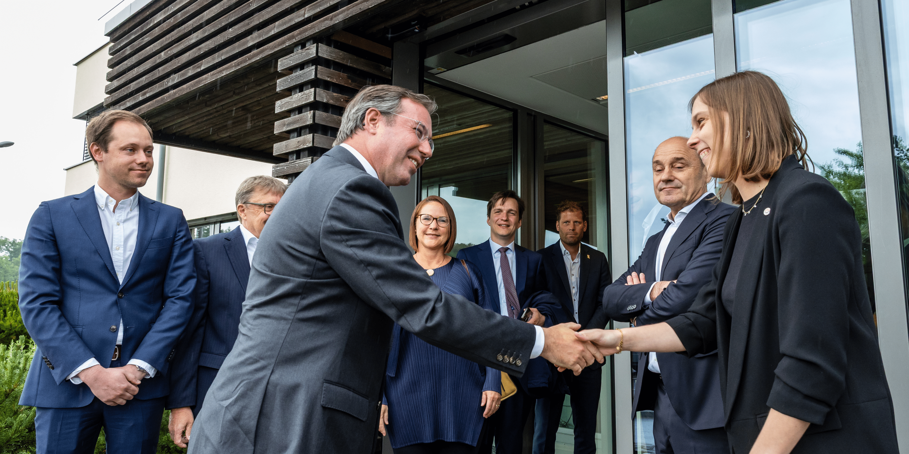 Hoher Besuch bei Emile Weber in Canach