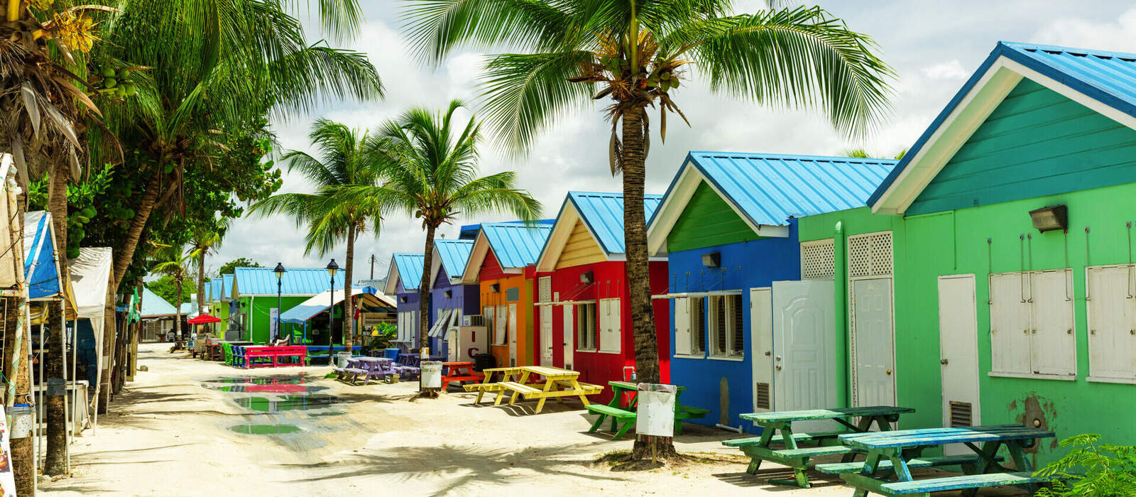 bunte Häuser auf der tropischen Insel Barbados ©Zstock - stock.adobe.com