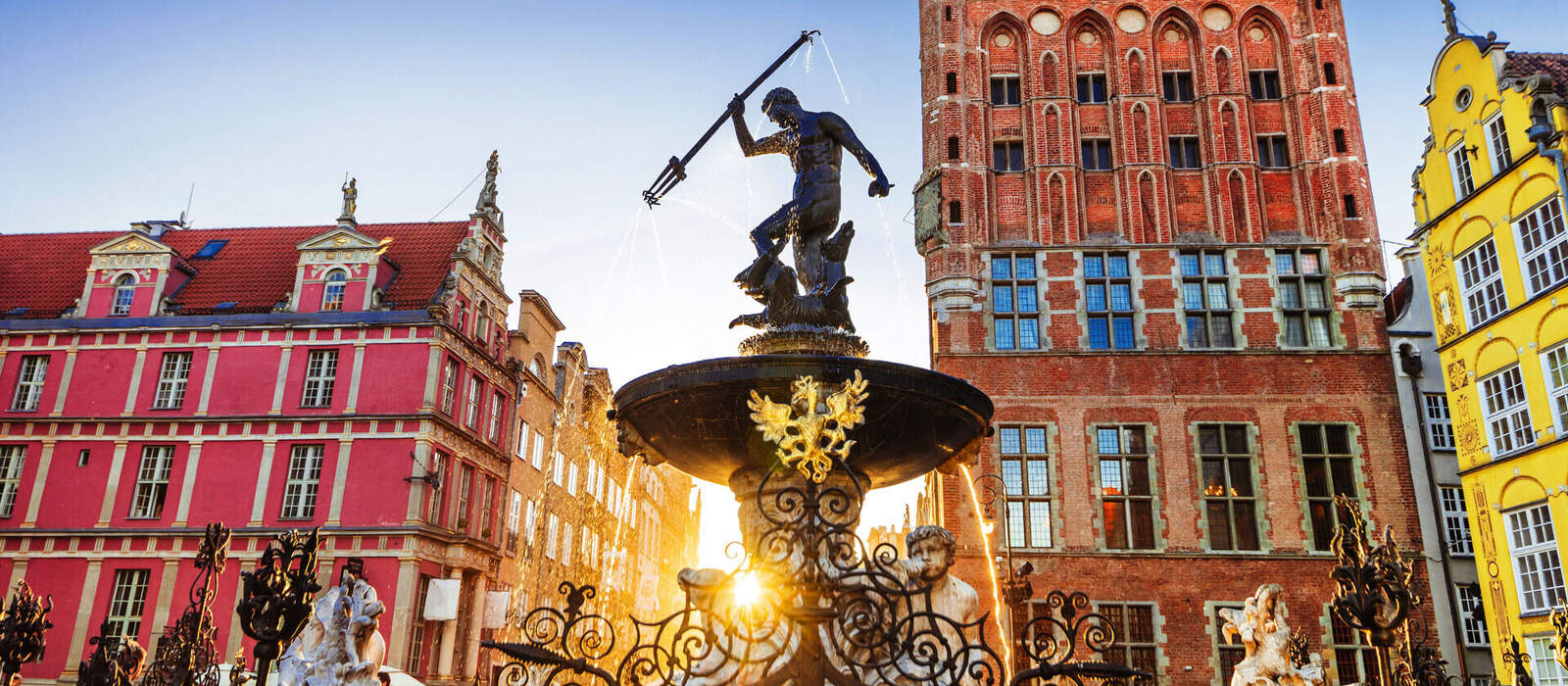 Brunnen im alten Zentrum der Stadt Danzig, Polen © kite_rin - stock.adobe.com