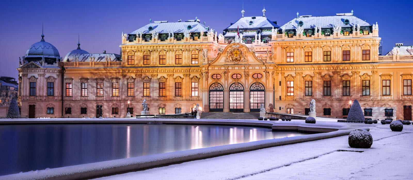 Palast Belvedere in Wien im Winter © ecstk22 - stock.adobe.com