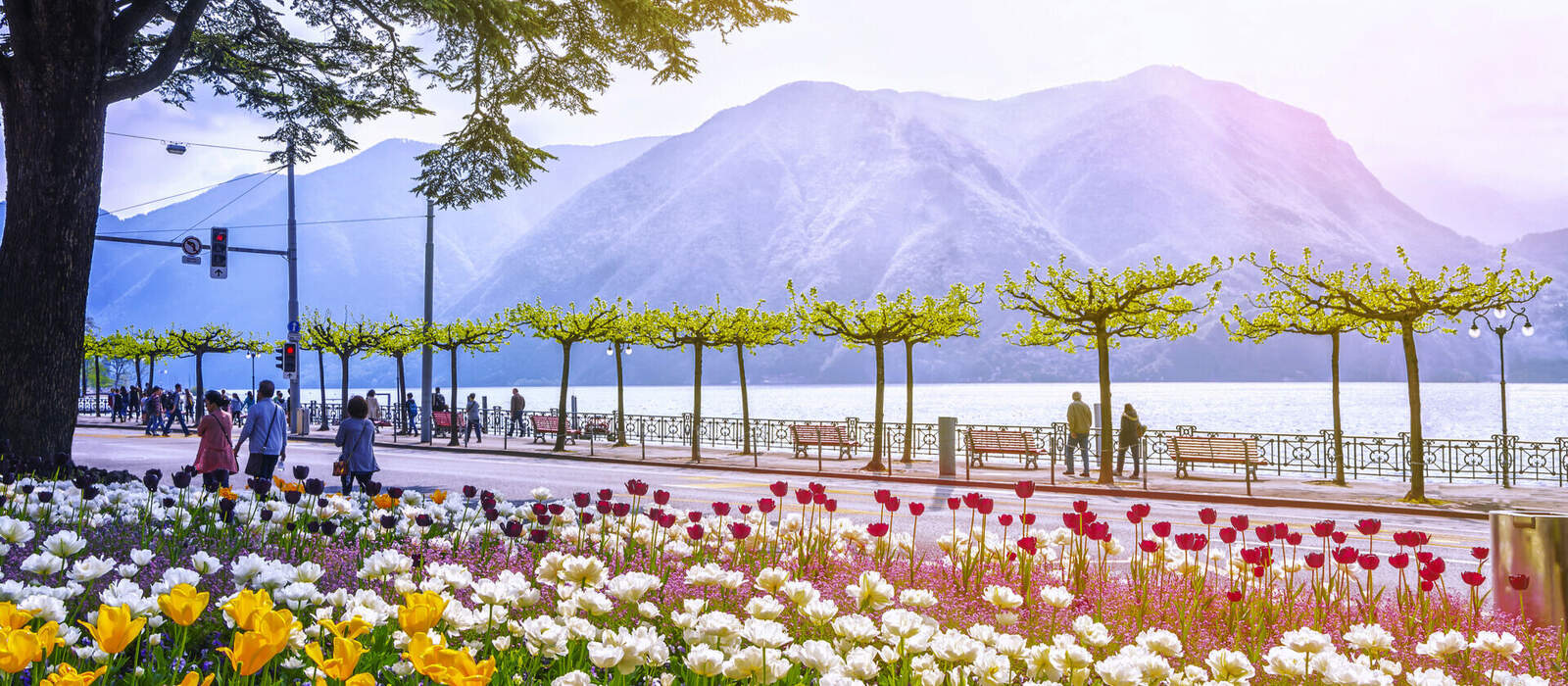 Promenade in Lugano im Kanton Tessin in der Schweiz ©Mari79 - stock.adobe.com